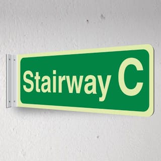 Photoluminescent Stairway C - Corridor Sign