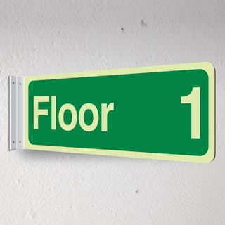 Photoluminescent Floor 1 - Corridor Sign