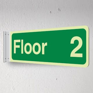 Photoluminescent Floor 2 - Corridor Sign