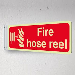 Photoluminescent Fire Hose Reel - Landscape - Corridor Sign