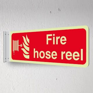 Photoluminescent Fire Hose Reel - Landscape  - Corridor Sign