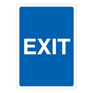 Exit - Blue