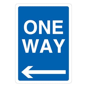One Way - Arrow Left