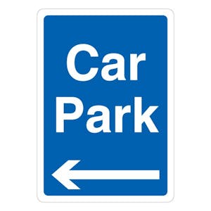 Car Park - Blue Arrow Left