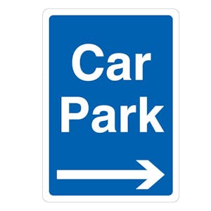 Car Park - Blue Arrow Right