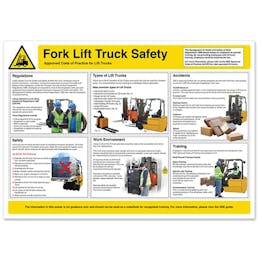 Fork Lift Truck Safety Poster | Safety Posters | First Aid Posters ...