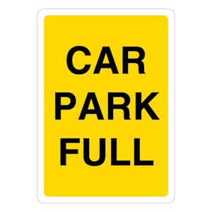 Car Park Full - Yellow