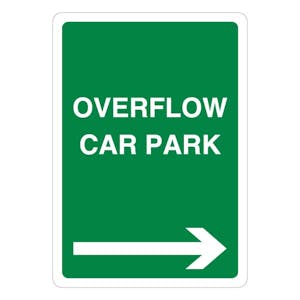 Overflow Car Park - Green Arrow Right