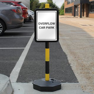 Temporary Signpost - Overflow Car Park