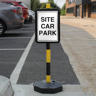 Temporary Signpost - Site Car Park