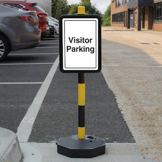 Temporary Signpost - Visitor Parking