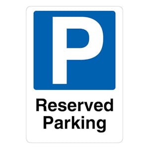 Reserved Parking - Blue Parking 