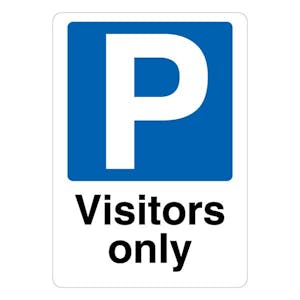 Visitors Only - Mandatory Blue Parking