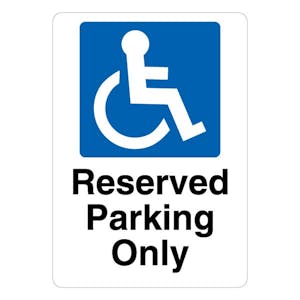 Reserved Parking Only