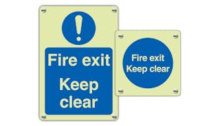 Photoluminescent Acrylic Fire Safety & Evacuation Signs