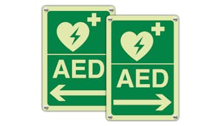 Photoluminescent Acrylic First Aid & Emergency Equipment Signs