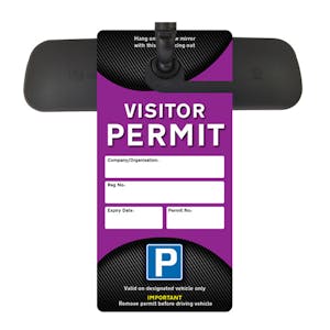 Visitors Permit Hanger