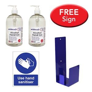 PBH Medical Alcohol Sanitiser Bundle With Free Sign