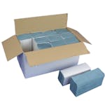 Z-Fold Hand Towels - 1ply - Blue