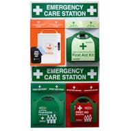 4-Point Emergency Care Station - Trauma/Burns/First Aid/AED