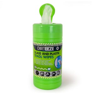 Dirteeze Glass and Plastic Trade Wipes - Tub