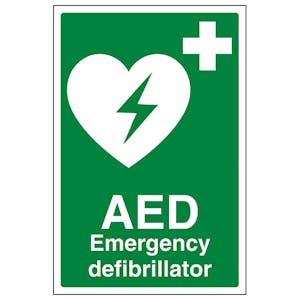 AED Emergency Defibrillator - Portrait