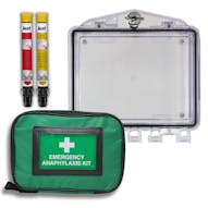 Anaphylaxis Response Clear Cabinet with AAI Pouch & Jext AAIs