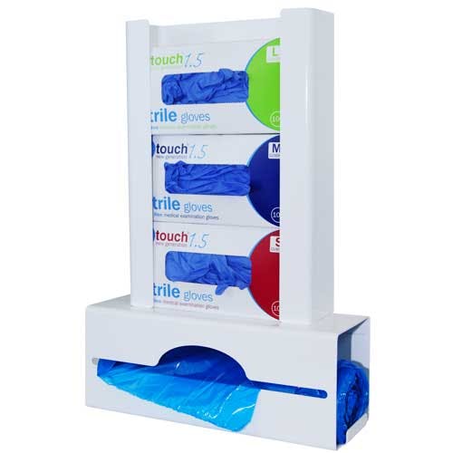 Antimicrobial Triple Glove and Apron Dispenser