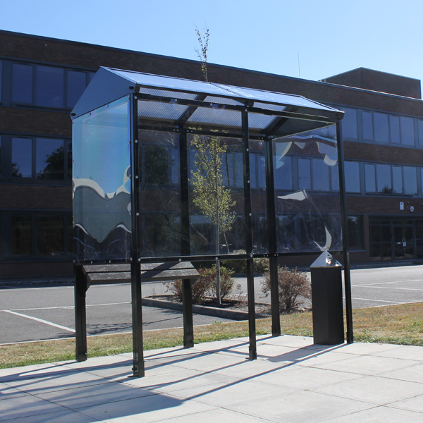 Apex 4-Sided Smoking Shelter - Clear Roof