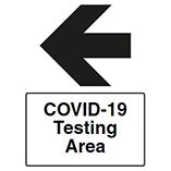 Arrow Left COVID-19 Testing Area
