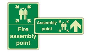 Photoluminescent Assembly Point Signs