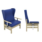 Atlas High Back 40st Bariatric Chair with Wings and Drop Arms