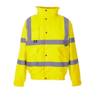 Supertouch Breathable 2 In 1 Hi-Vis Bomber Jacket