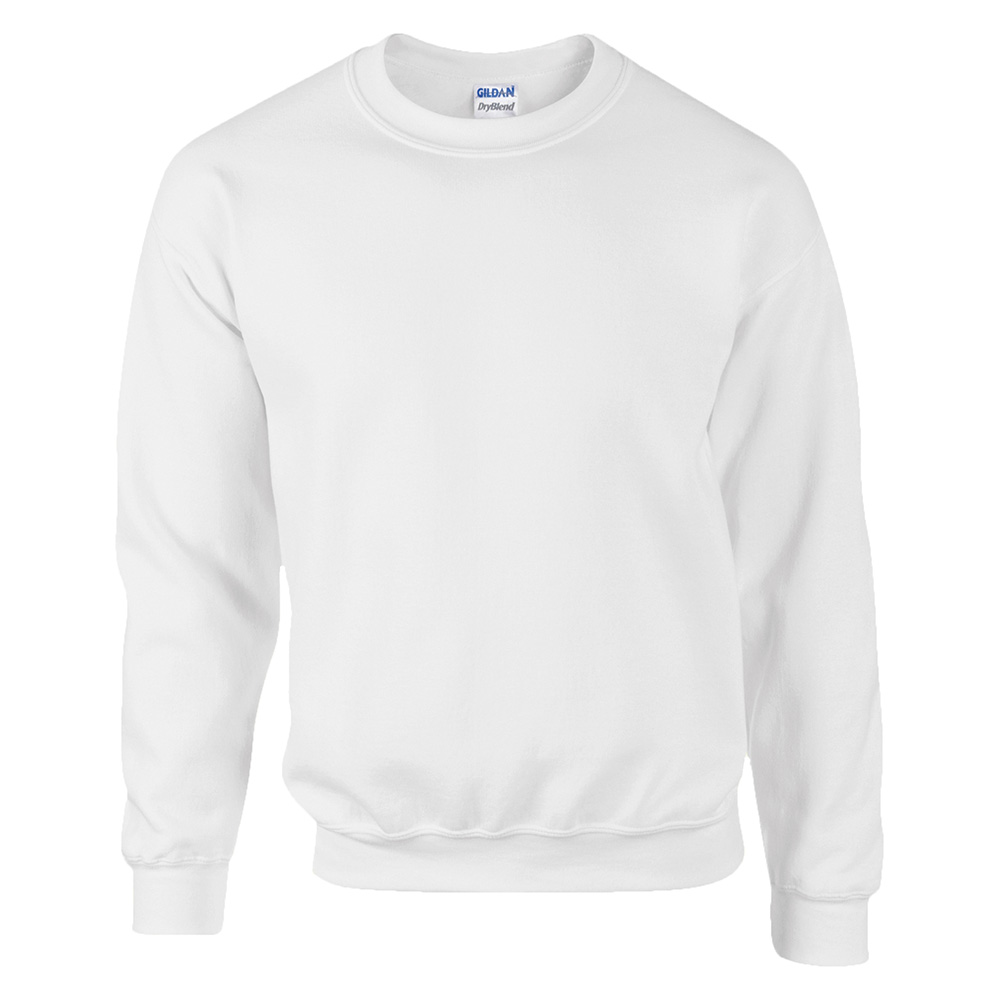 13 Colours Gildan DryBlend Adult Set-in Crew Neck Sweatshirt
