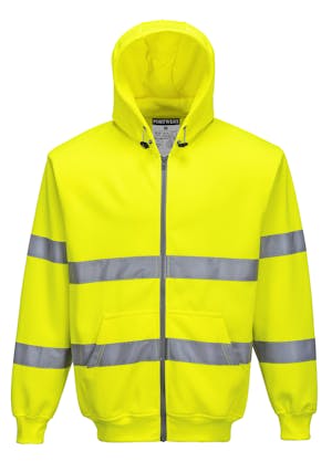 Portwest Hi-Vis Zip Front Hoodie