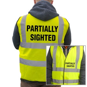 Standard Hi-Vis Vest - Partially Sighted