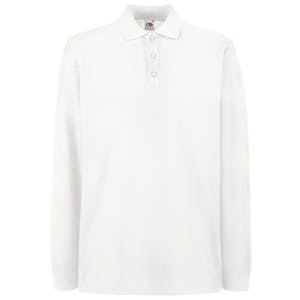 Fruit of The Loom Premium Long Sleeve Polo Shirt