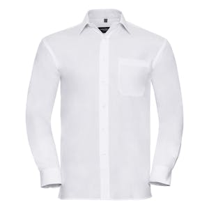 Russell Long Sleeve Pure Cotton Easycare Poplin Shirt