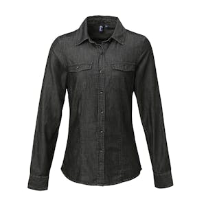 Premier Women's Jean Stitch Denim Shirt