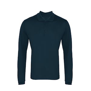 Premier Long Sleeve Coolchecker Pique Polo Shirt