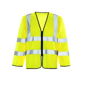 Supertouch Long Sleeve Zipped Hi-Vis Vest