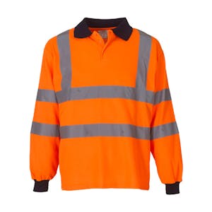 Yoko Long Sleeve Hi-Vis Polo Shirt