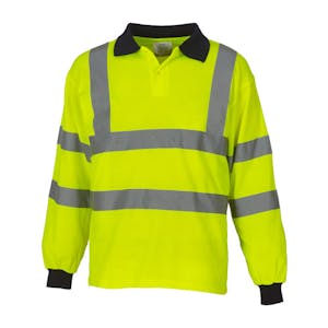 Yoko Long Sleeve Hi-Vis Polo Shirt