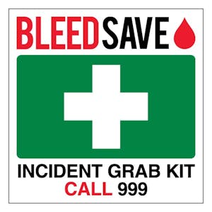 Incident Grab Kit - Call 999 - Square