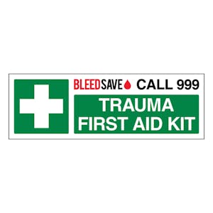 Trauma First Aid Kit - Call 999  - Landscape