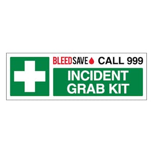 Incident Grab Kit - Call 999 - Landscape