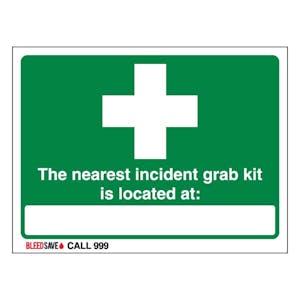 The Nearest Incident Grab Kit Is Located - Call 999