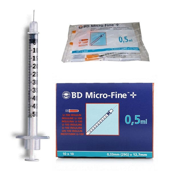 Microfine Insulin Syringes With Needles