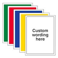 Custom Blank Signs