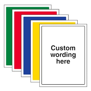 Custom Blank Signs